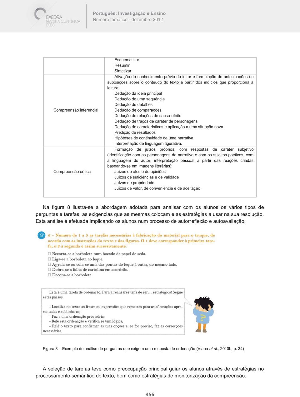 personagens Dedução de características e aplicação a uma situação nova Predição de resultados Hipóteses de continuidade de uma narrativa Interpretação de linguagem figurativa.