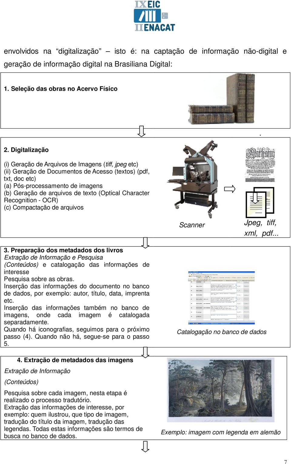 (Optical Character Recognition - OCR) (c) Compactação de arquivos. Scanner Jpeg, tiff, xml, pdf... 3.