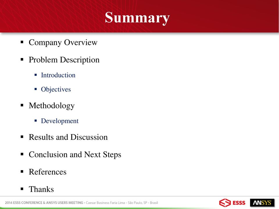 Methodology Development Results and