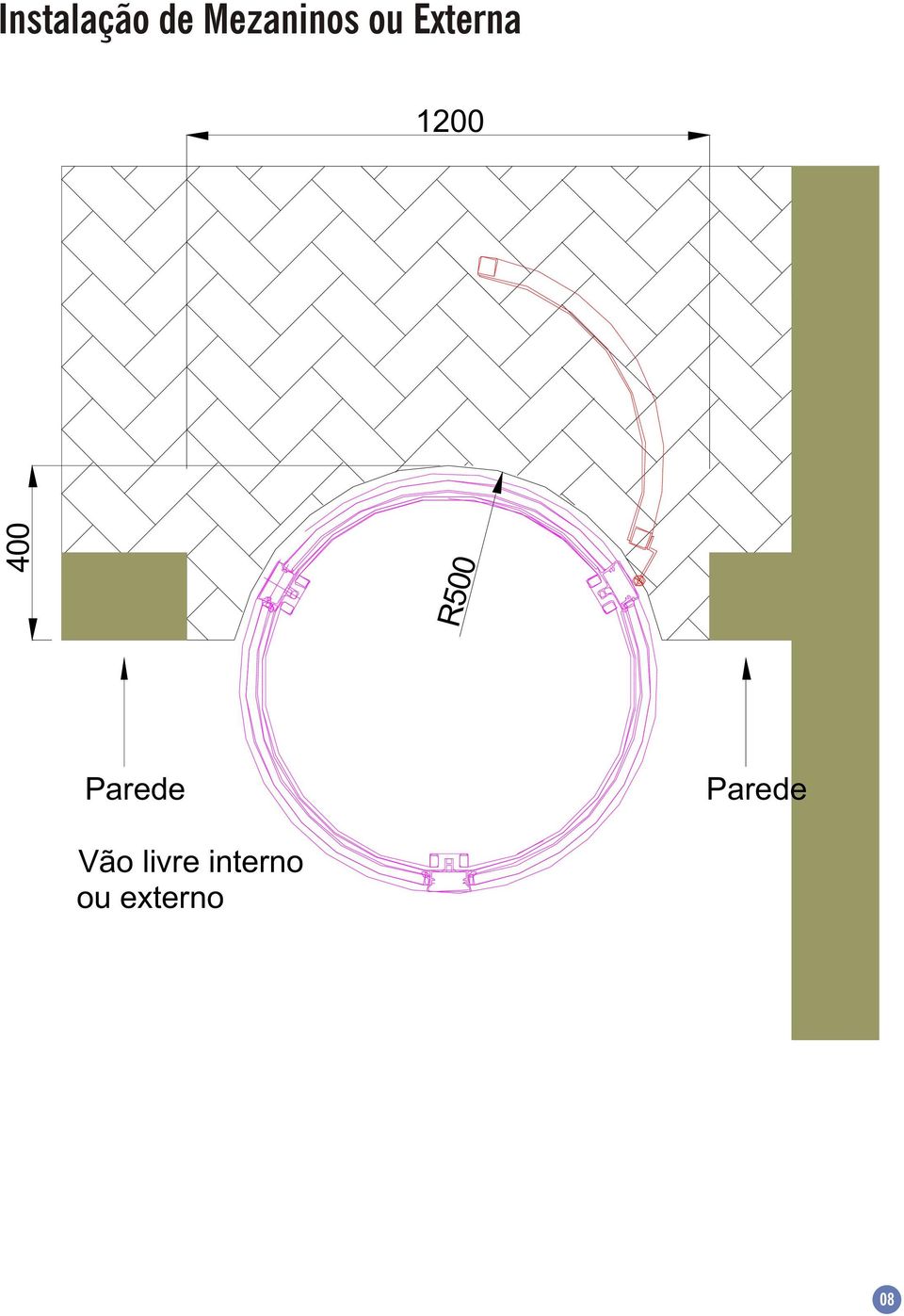 R500 Parede Parede Vão