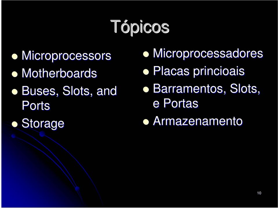 Microprocessadores Placas princioais