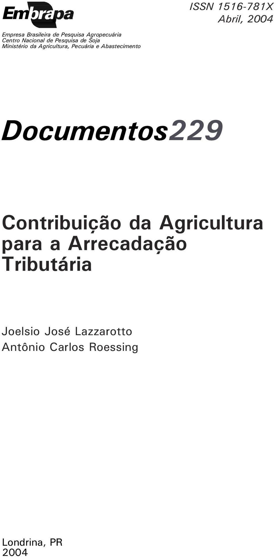 Abastecimento Documentos229 Contribuição da Agricultura para a