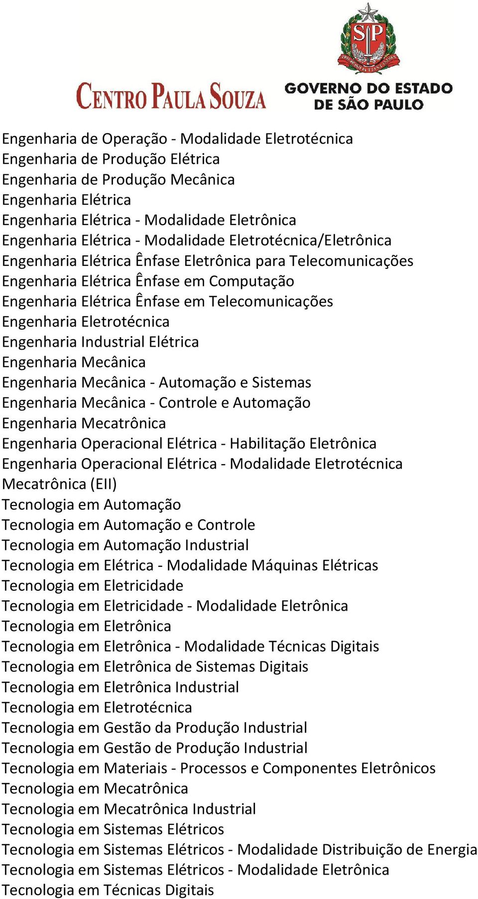 (EII) - Modalidade Eletrônica Industrial Tecnologia em