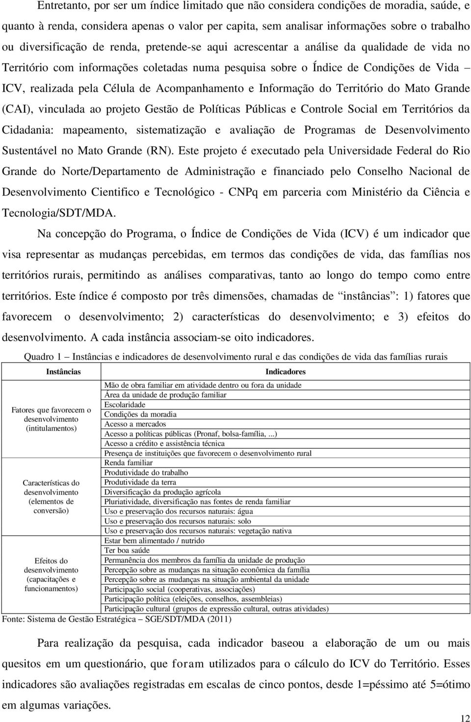 Célula de Acompanhamento e Informação do Território do Mato Grande (CAI), vinculada ao projeto Gestão de Políticas Públicas e Controle Social em Territórios da Cidadania: mapeamento, sistematização e