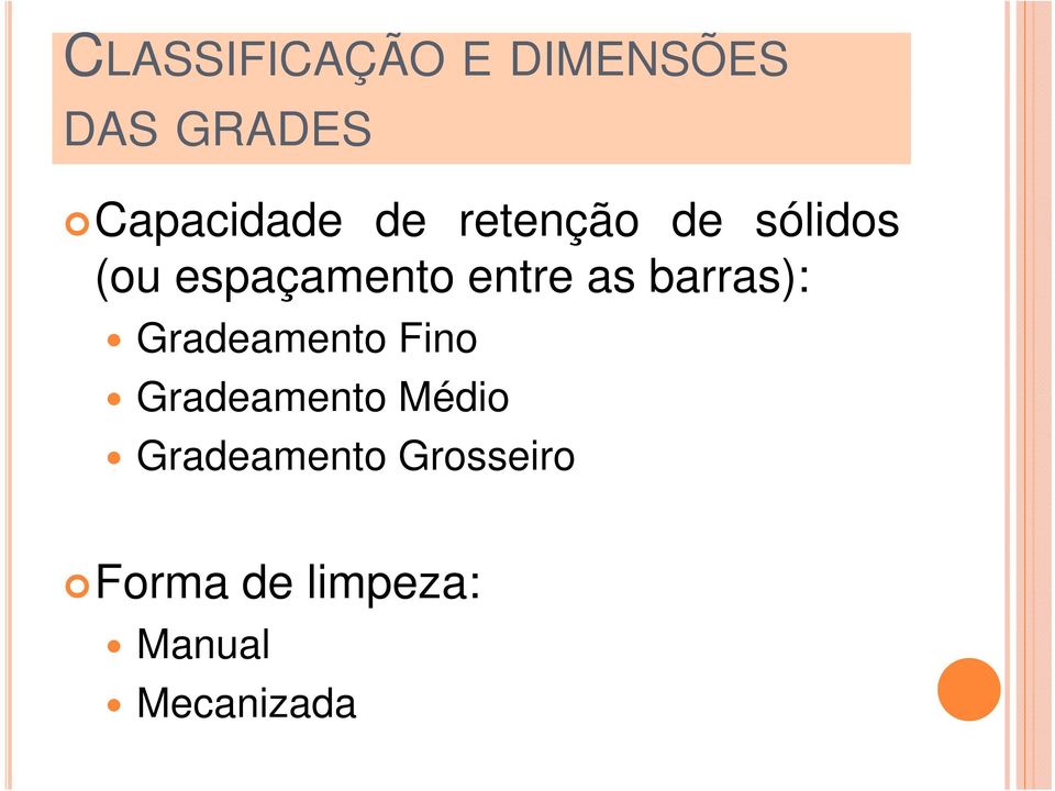 barras): Gradeamento Fino Gradeamento Médio