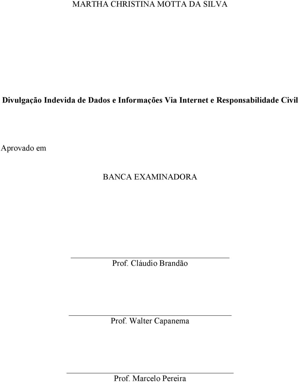 Responsabilidade Civil Aprovado em BANCA