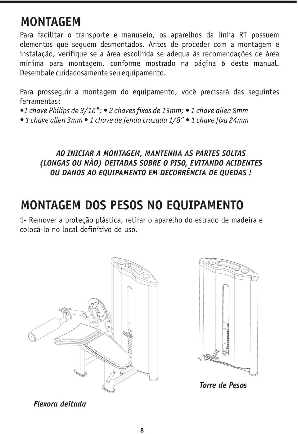 Desembale cuidadosamente seu equipamento.