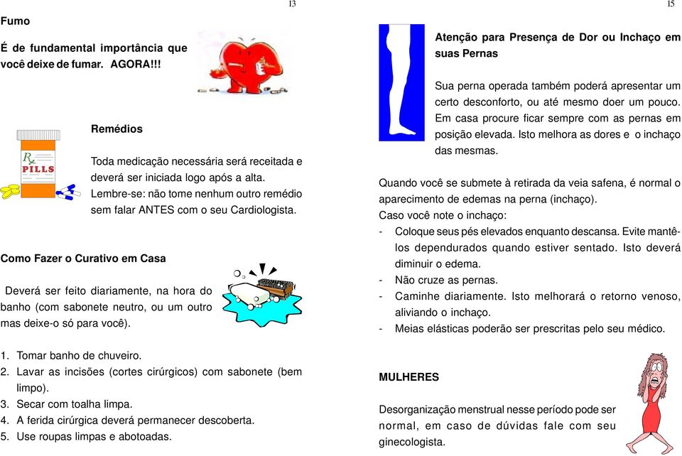 Lembre-se: não tome nenhum outro remédio sem falar ANTES com o seu Cardiologista.