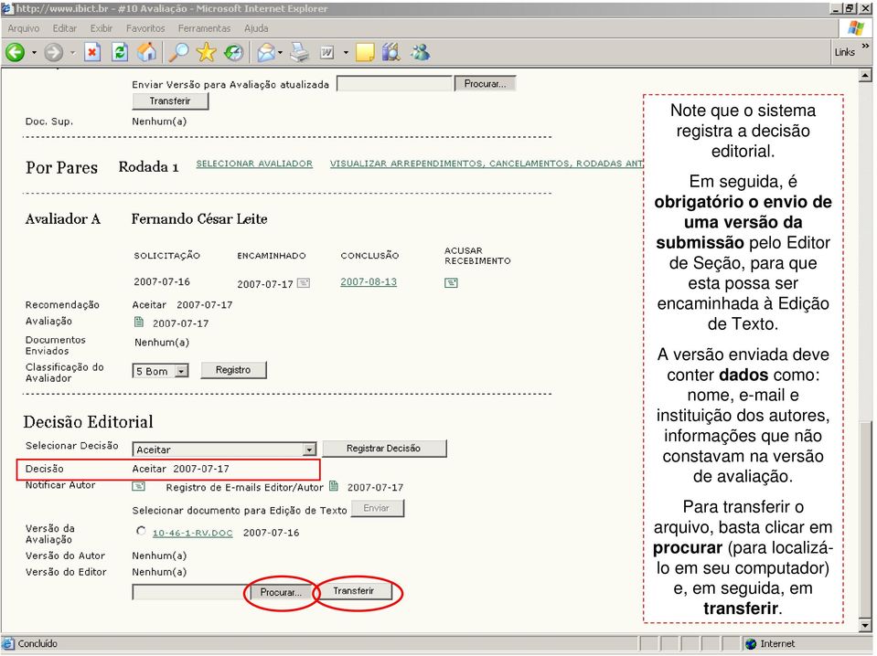 encaminhada à Edição de Texto.