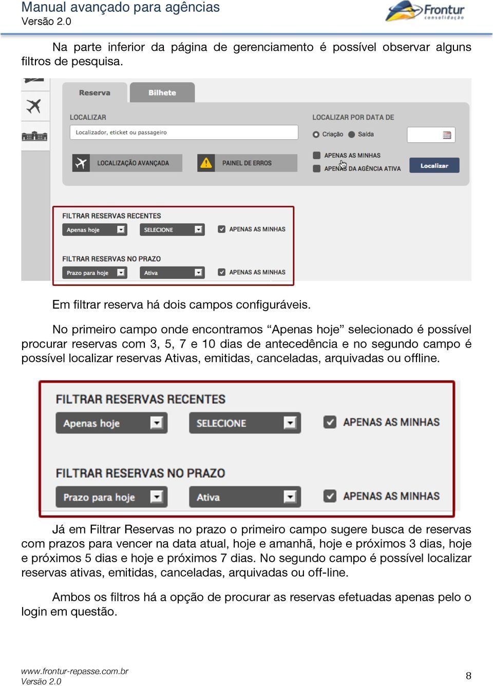 emitidas, canceladas, arquivadas ou offline.