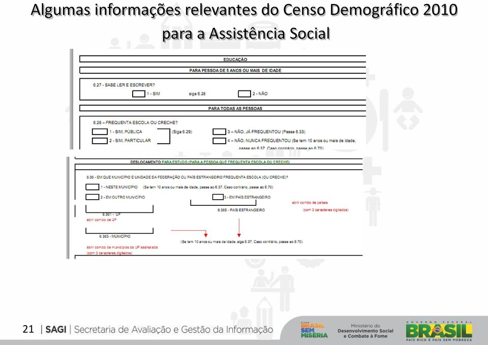 relevantes do Censo