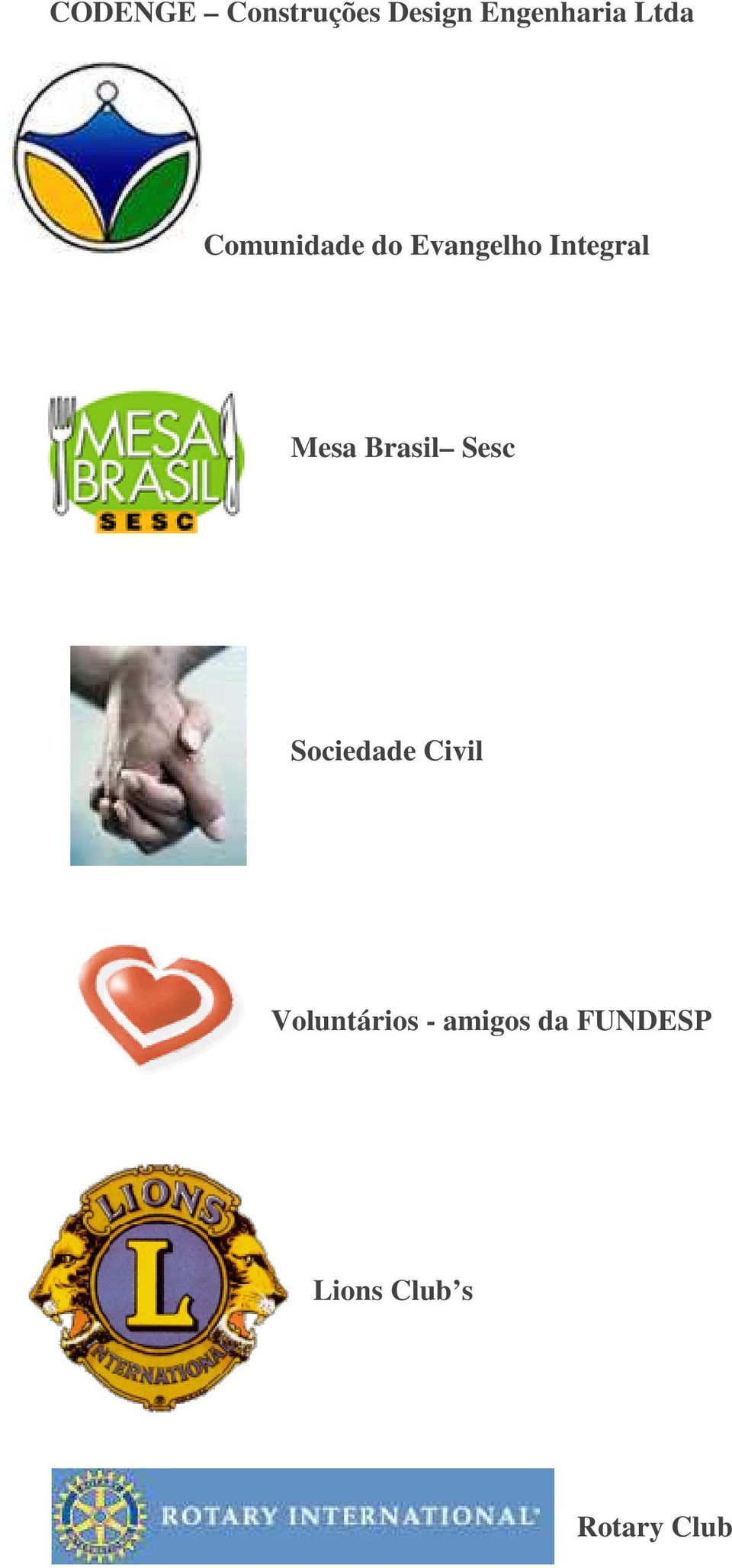 Mesa Brasil Sesc Sociedade Civil