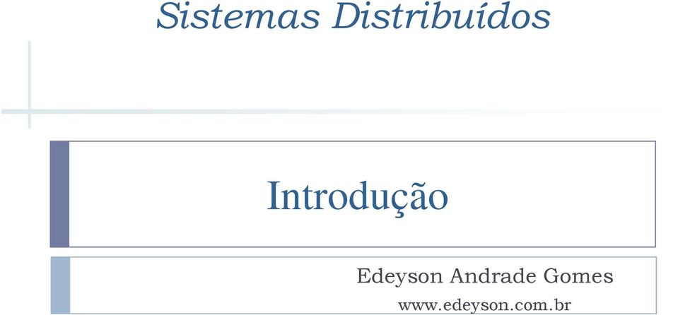 Introdução Edeyson