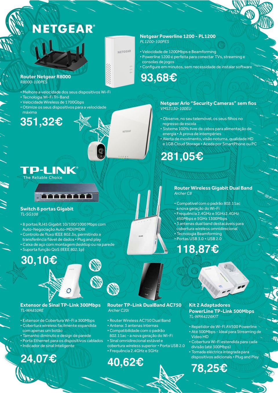 de instalar software 93,68 Netgear Arlo Security Cameras sem fios VMS3130-100EU Observe, no seu telemóvel, os seus filhos no regresso da escola Sistema 100% livre de cabos para alimentação de energia