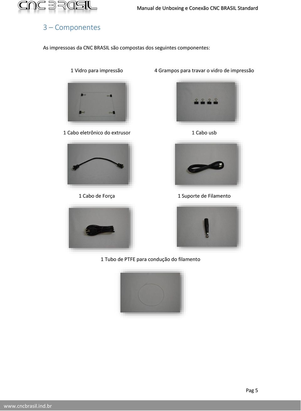 o vidro de impressão 1 Cabo eletrônico do extrusor 1 Cabo usb 1 Cabo