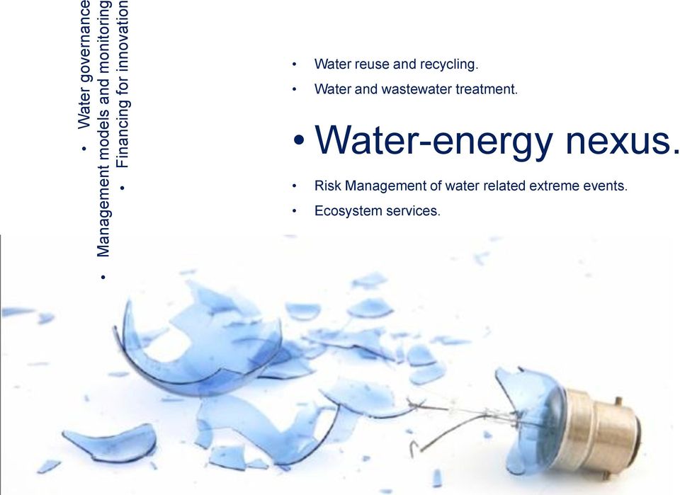 Water and wastewater treatment. Water-energy nexus.