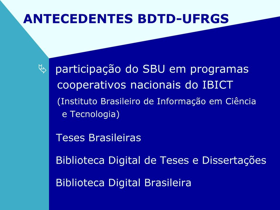 Informação em Ciência e Tecnologia) Teses Brasileiras