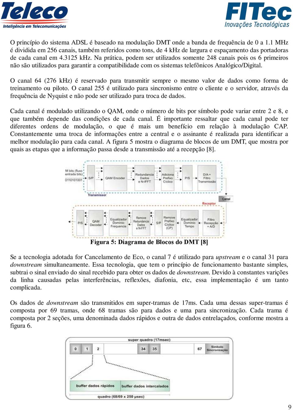 Na prática, podem ser utilizados somente 248 canais pois os 6 primeiros não são utilizados para garantir a compatibilidade com os sistemas telefônicos Analógico/Digital.