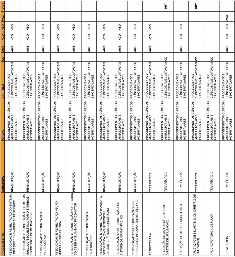 SISTEMA MÚSCULO-ESQUELÉTICO POR DISTÚRBIOS CONGÊNITOS OU REUMÁTICOS REABILITAÇÃO CLÍNICOS AMBULATORIAIS E HOSPITALARES CLÍNICOS AMBULATORIAIS E HOSPITALARES AMB REEDUCAÇÃO E REABILITAÇÃO NEUROLÓGICA