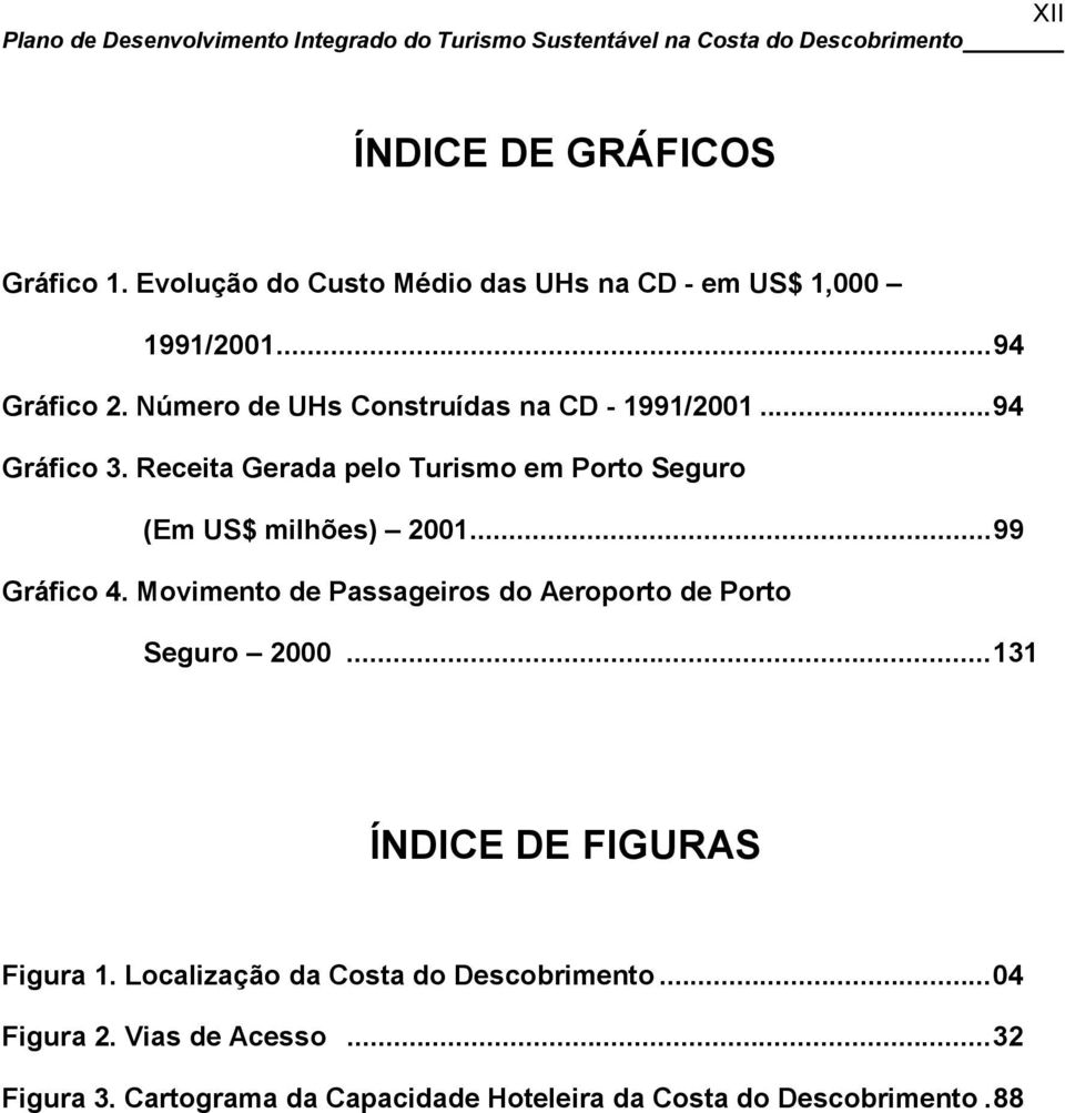 Receita Gerada pelo Turismo em Porto Seguro (Em US$ milhões) 2001...99 Gráfico 4.