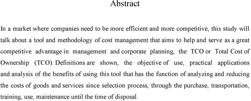 Definitions are shown, the objective of use, practical applications and analysis of the benefits of using this tool that has the function of analyzing