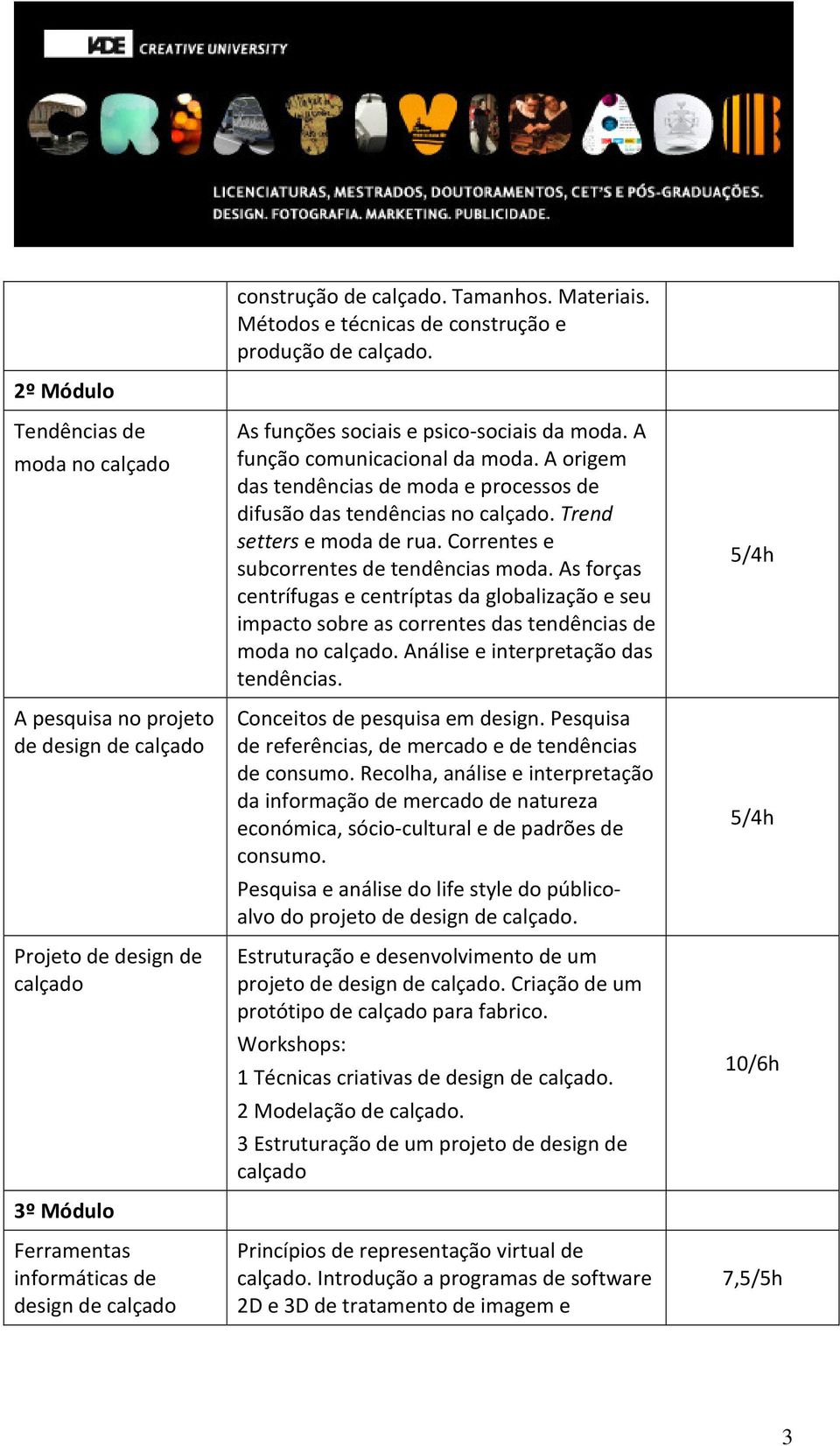 psico-sociais da moda. A função comunicacional da moda. A origem das tendências de moda e processos de difusão das tendências no calçado. Trend setters e moda de rua.