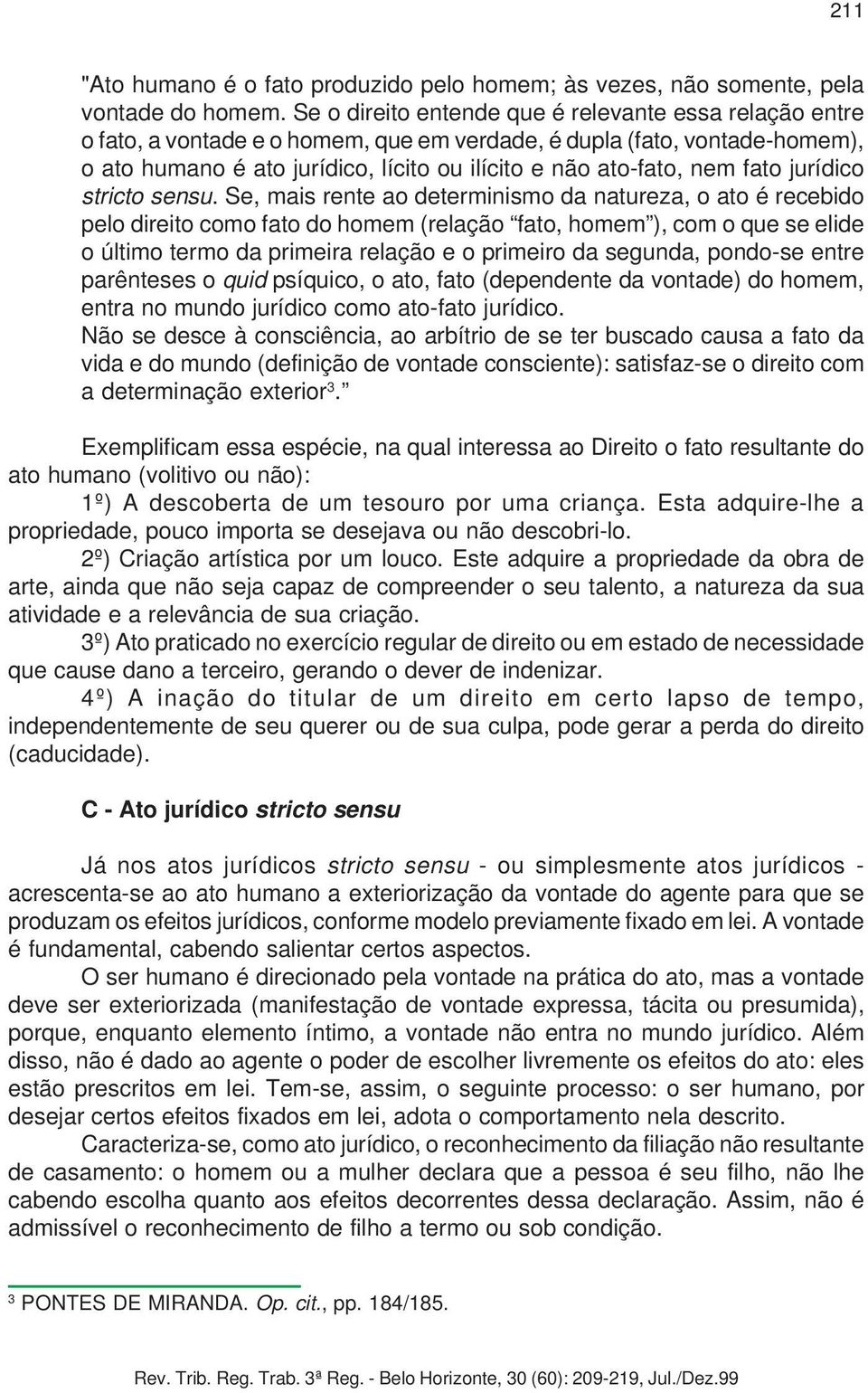 fato jurídico stricto sensu.