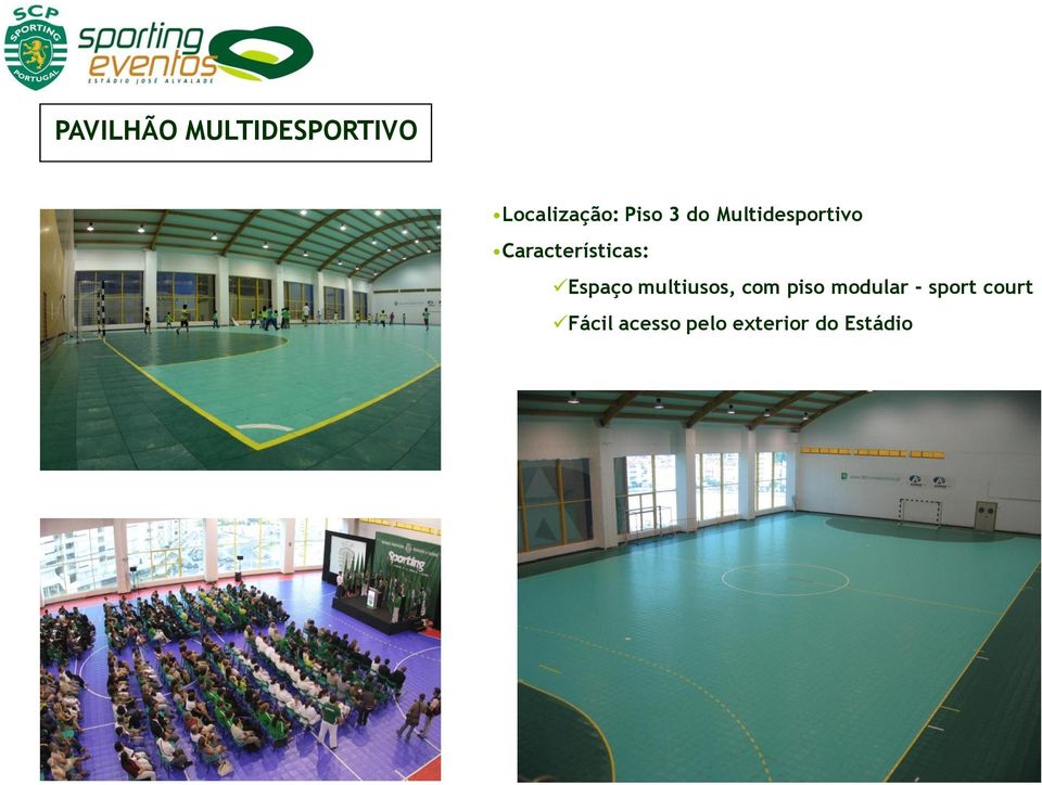 multiusos, com piso modular - sport