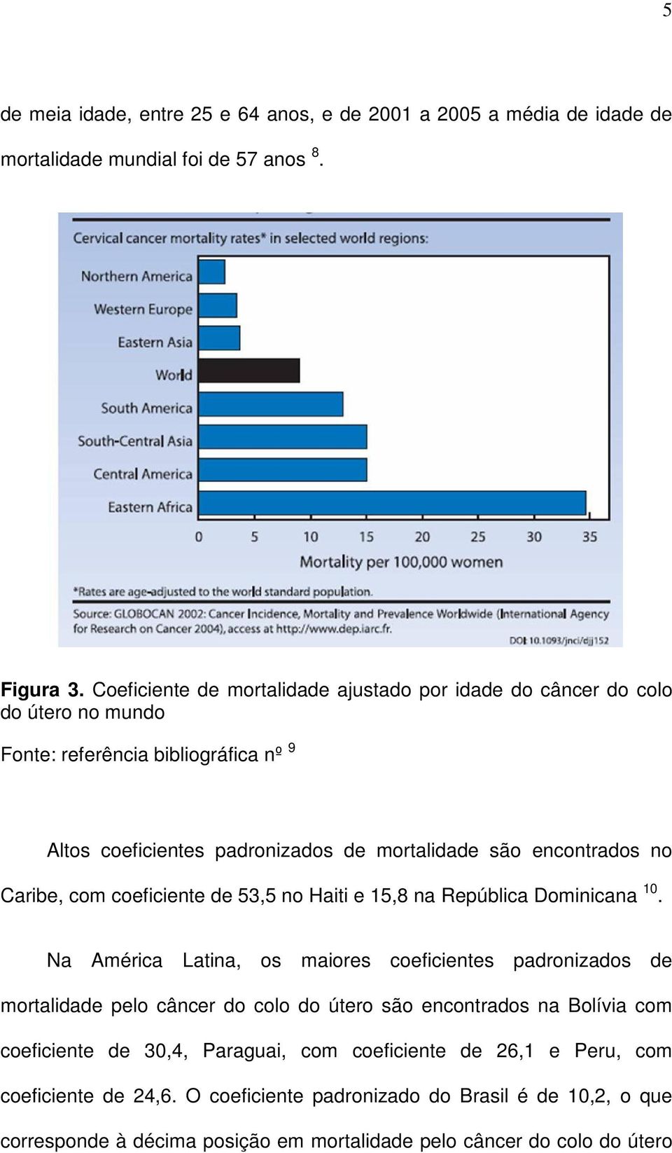 no Caribe, com coeficiente de 53,5 no Haiti e 15,8 na República Dominicana 10.