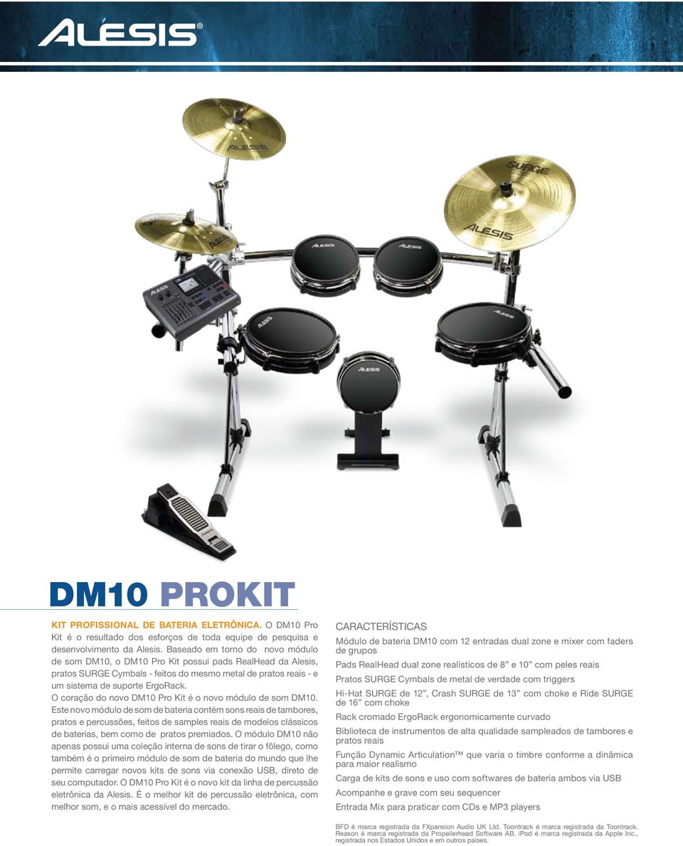 O coração do novo DM10 Pro Kit é o novo módulo de som DM10.