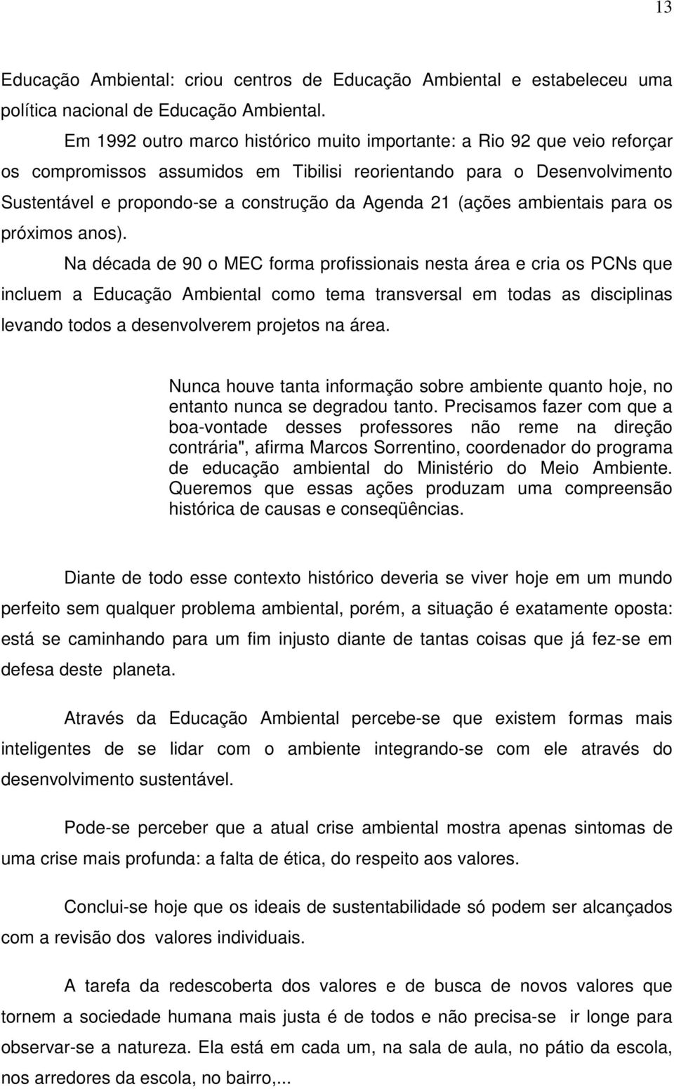 21 (ações ambientais para os próximos anos).