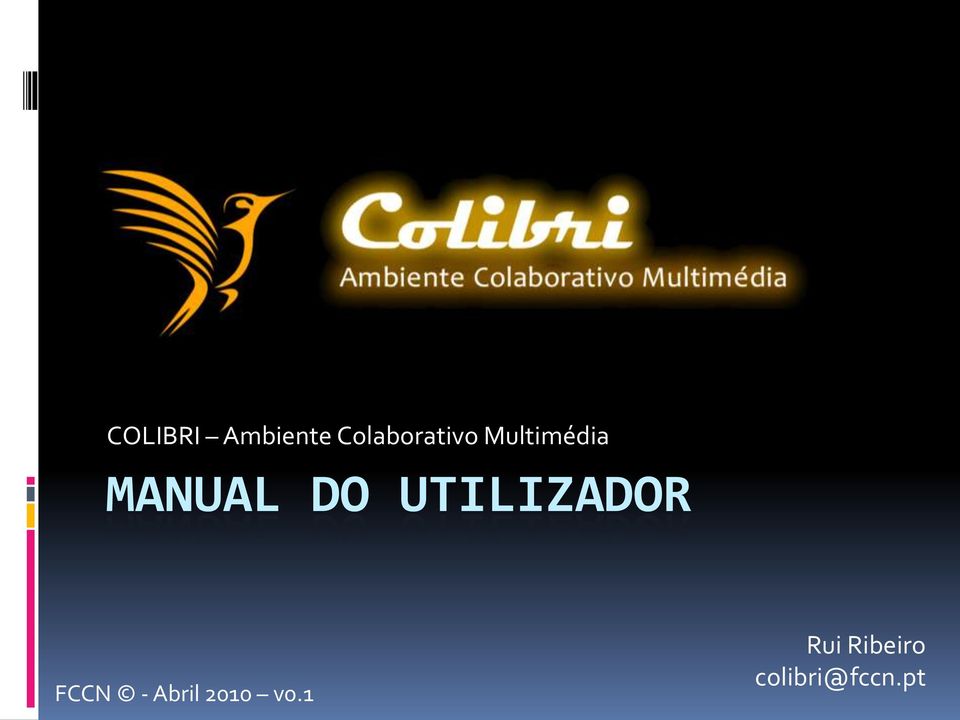 MANUAL DO UTILIZADOR FCCN -