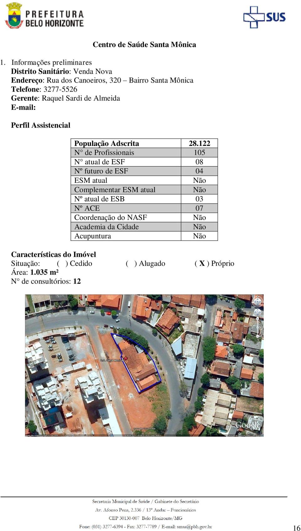 Raquel Sardi de Almeida E-mail: Perfil Assistencial População Adscrita 28.