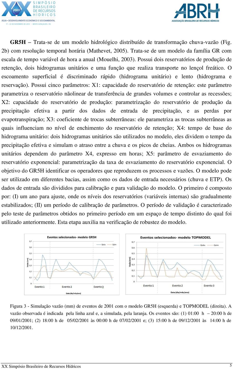 Possui dois reservatórios de produção de retenção, dois hidrogramas unitários e uma função que realiza transporte no lençol freático.