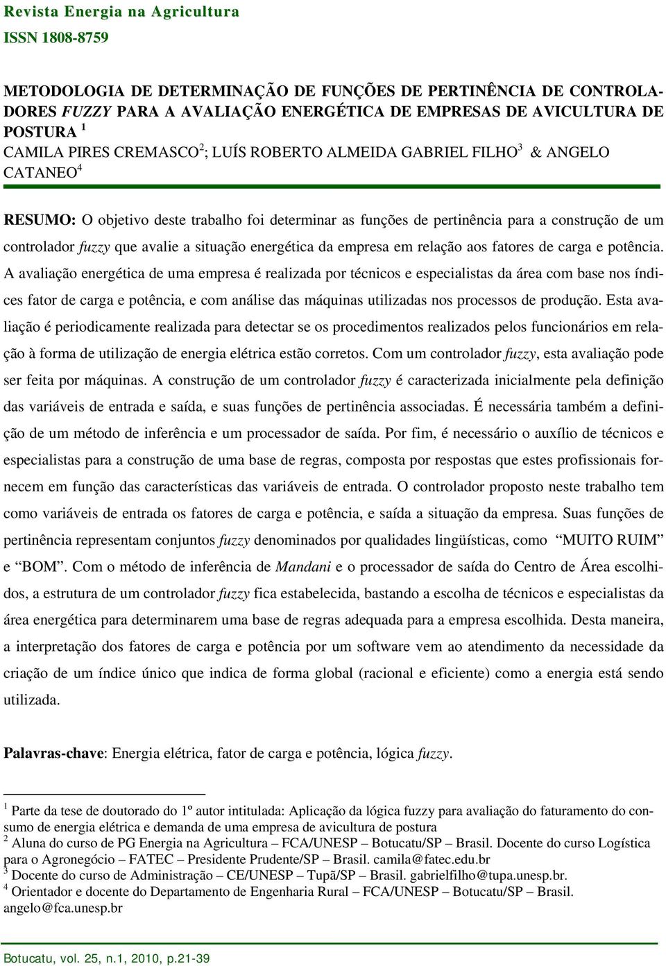 avalie a situação energética da empresa em relação aos fatores de carga e potência.