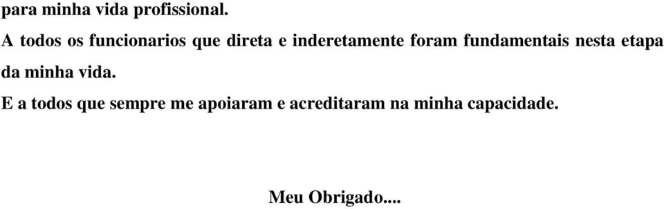 foram fundamentais nesta etapa da minha vida.