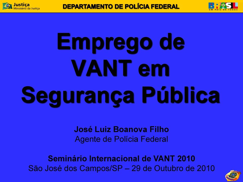 Federal Seminário Internacional de VANT