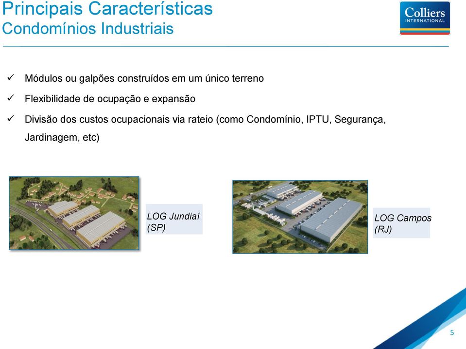 e expansão Divisão dos custos ocupacionais via rateio (como