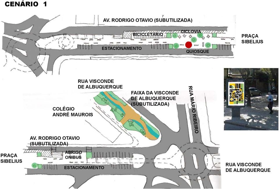 QUIOSQUE SIBELIUS COLÉGIO ANDRÉ MAUROIS RUA VISCONDE DE ALBUQUERQUE FAIXA