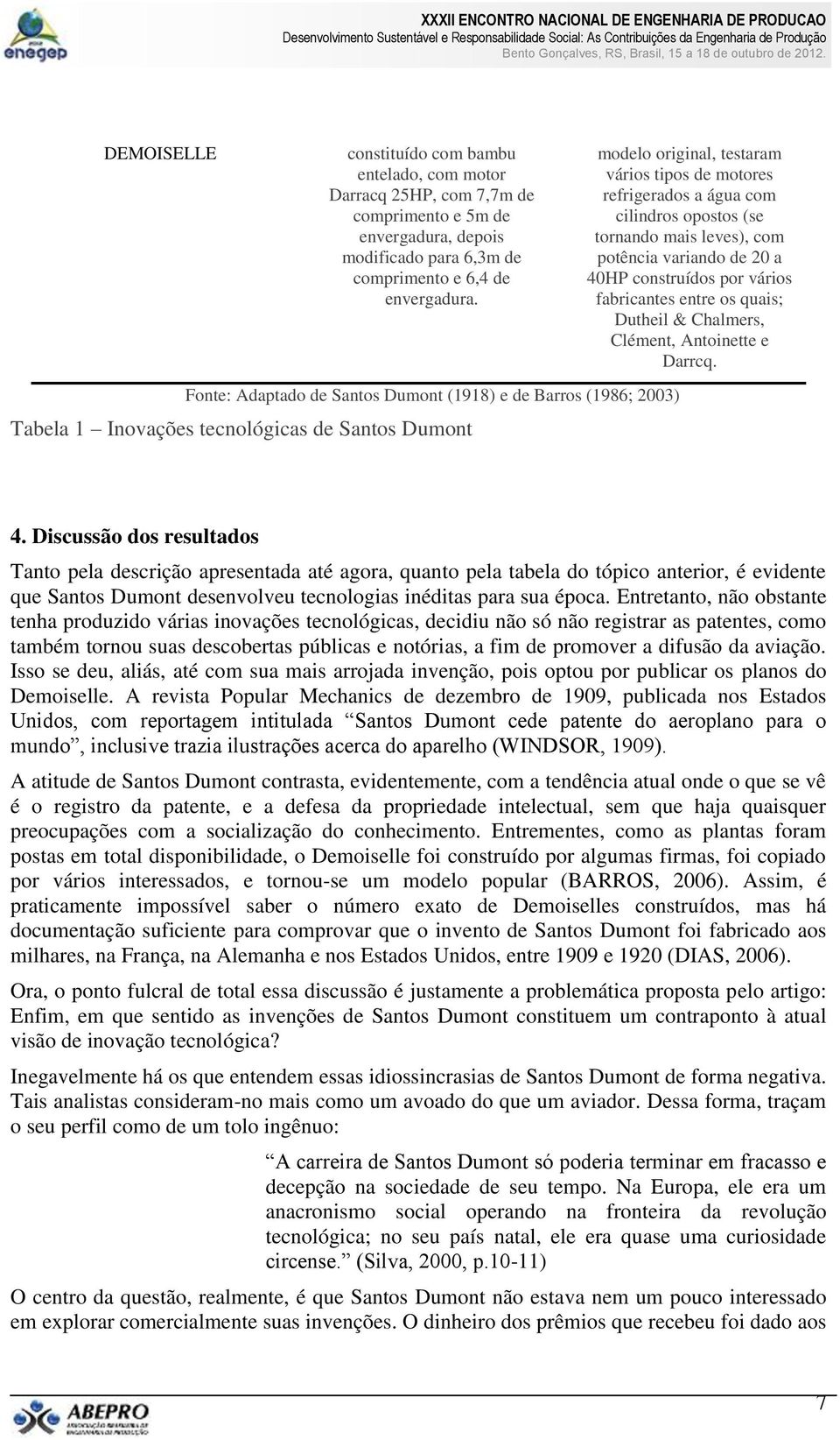 opostos (se tornando mais leves), com potência variando de 20 a 40