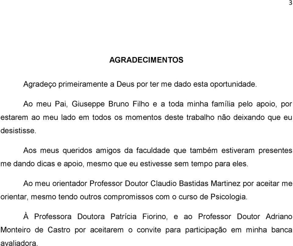 Aos meus queridos amigos da faculdade que também estiveram presentes me dando dicas e apoio, mesmo que eu estivesse sem tempo para eles.