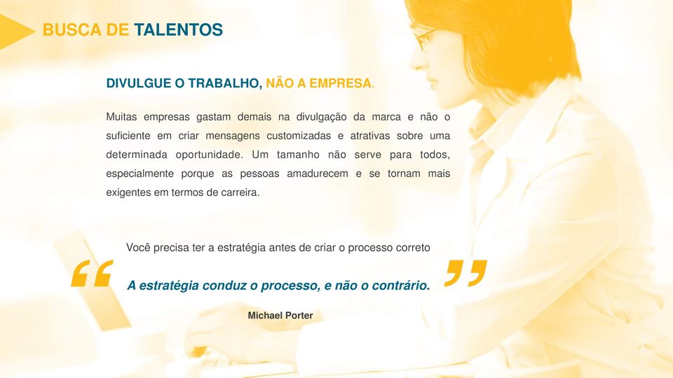 sobre uma determinada oportunidade.