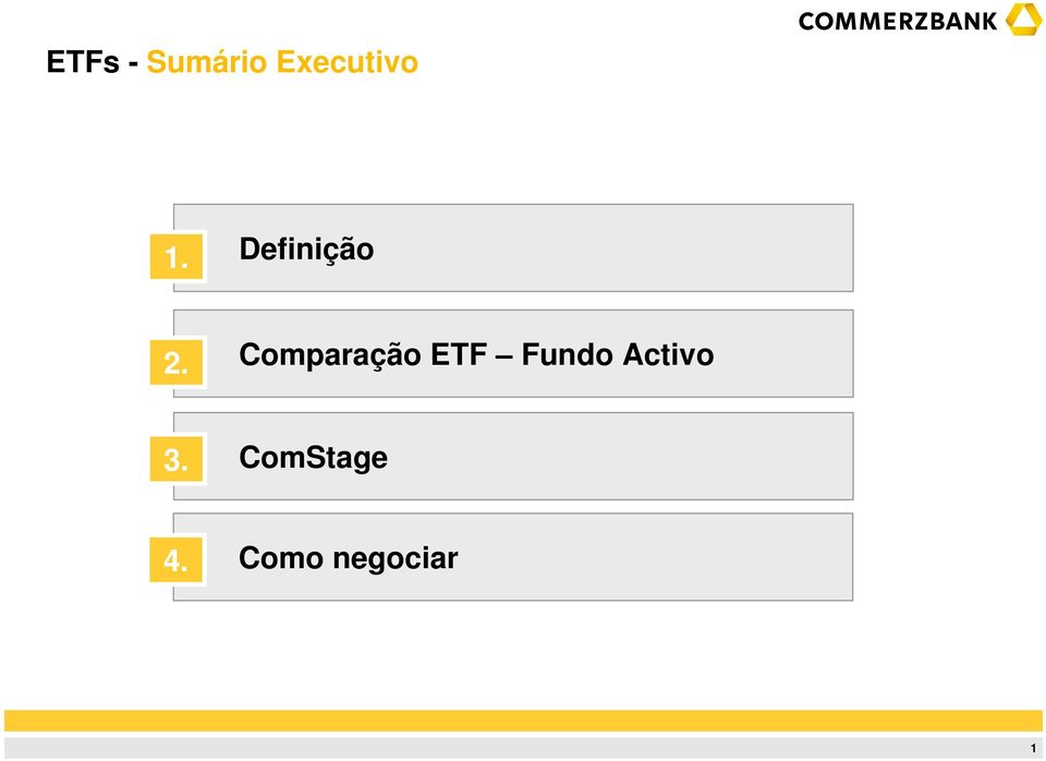 Comparação ETF Fundo