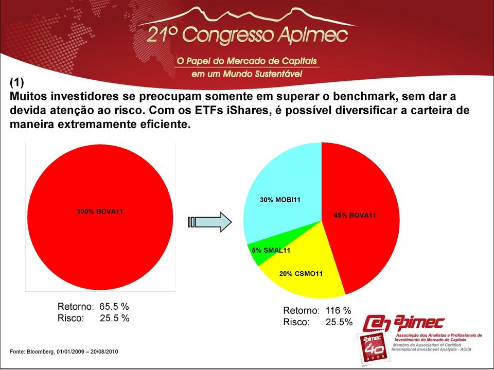 Com os ETFs ishares, é possível diversificar a carteira de maneira extremamente