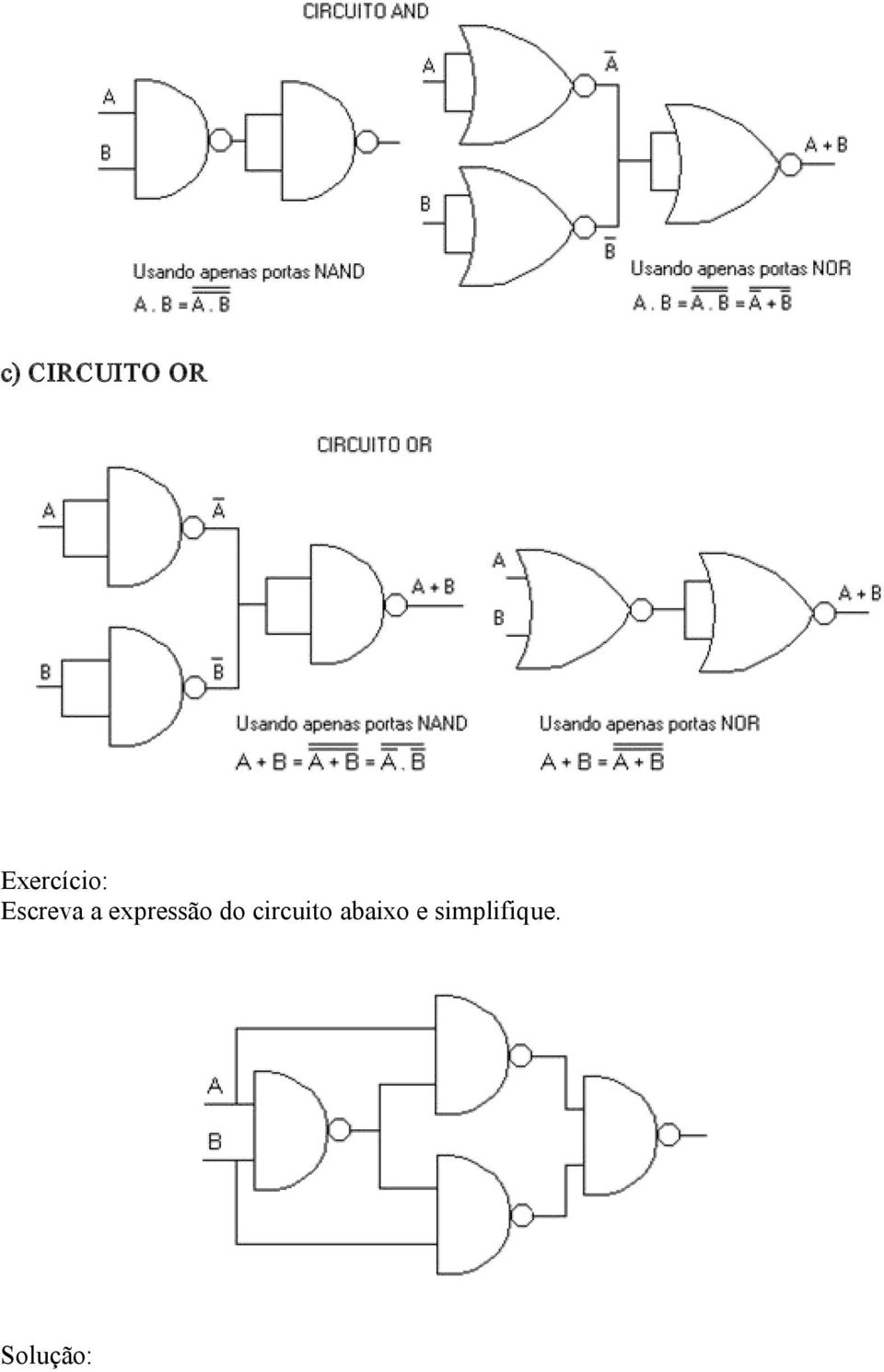 expressão do circuito