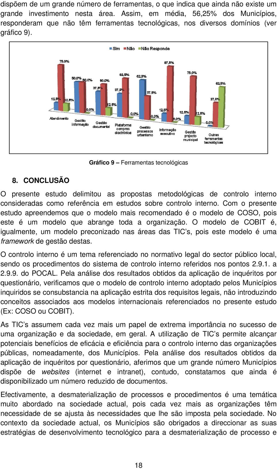 CONCLUSÃO O presente estudo delimitou as propostas metodológicas de controlo interno consideradas como referência em estudos sobre controlo interno.