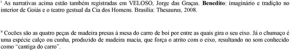 Brasília: Thesaurus, 2008.