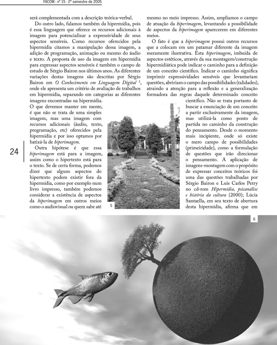 Como recursos oferecidos pela hipermídia citamos a manipulação dessa imagem, a adição de programação, animação ou mesmo do áudio e texto.