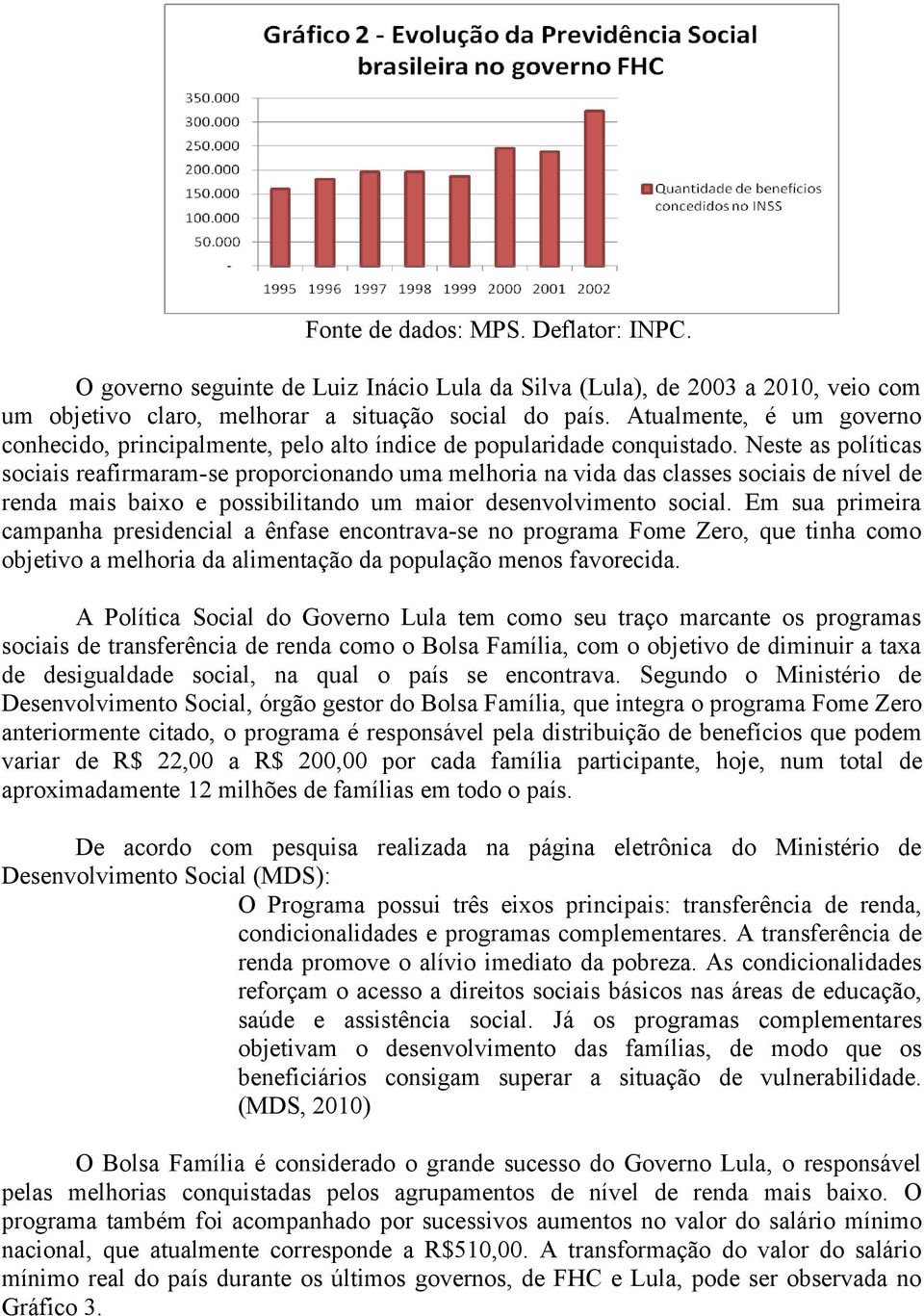 Neste as políticas sociais reafirmaram-se proporcionando uma melhoria na vida das classes sociais de nível de renda mais baixo e possibilitando um maior desenvolvimento social.