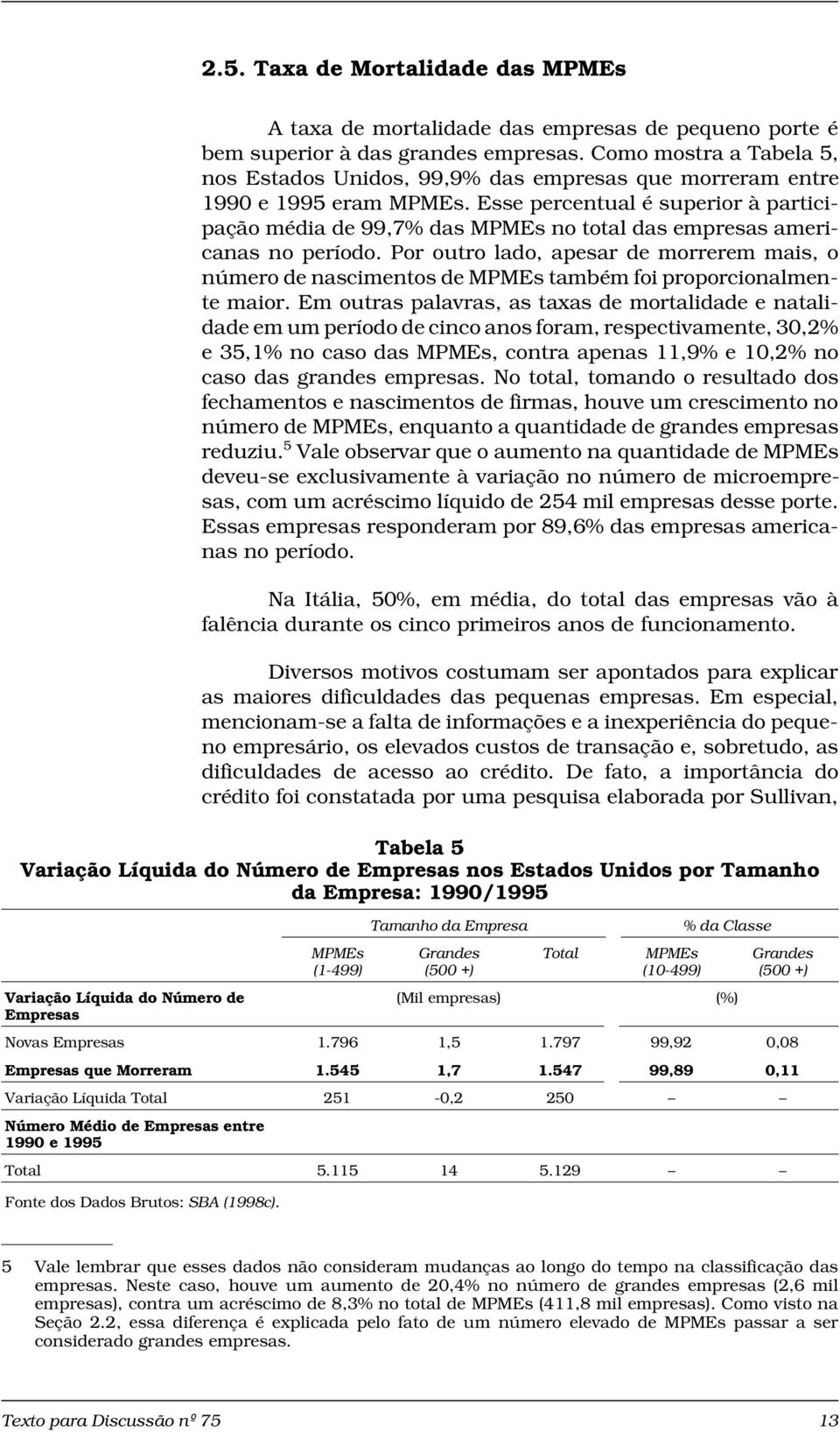 Esse percentual é superior à participação média de 99,7% das MPMEs no total das empresas americanas no período.